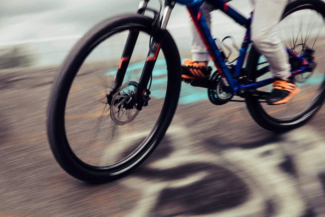Foto de accidente de bicicleta de Luchador Law