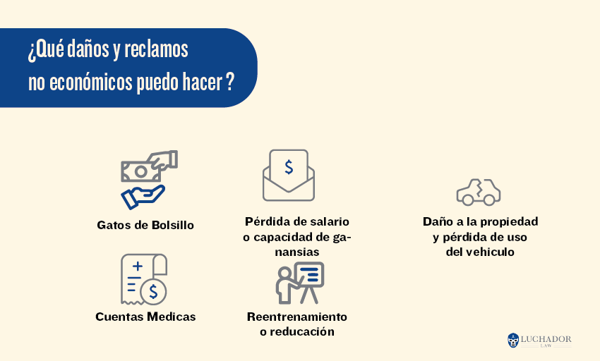 Qué daños y reclamos no económicos puedo hacer